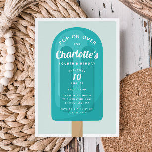Pop auf   Popsimic Summer Kindergeburtstag Party Einladung