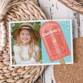 Pop auf | Popsimic Summer Kindergeburtstag Party Einladung