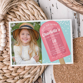 Pop auf | Popsimic Summer Kindergeburtstag Party Einladung