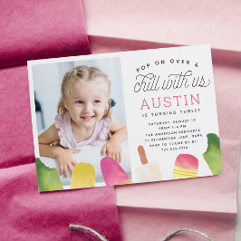 Pop auf | Popsiv Kindergeburtstag Party Foto Einladung