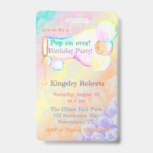 Pop auf über Blasen Kindergeburtstag Party laden