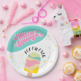 Pop auf über die Geburtstagspartei Pappteller