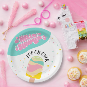 Pop auf über die Geburtstagspartei Pappteller