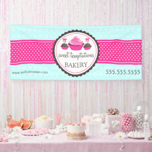 Pop aus Kuchen Türkis Banner