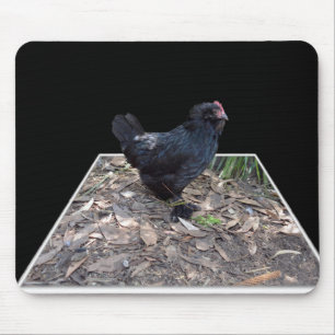 Pop aus schwarzem Hühnchen,_ Mousepad