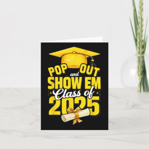 Pop aus und zeigen EUM Cl of 2025 Senior 2025 Grad Karte