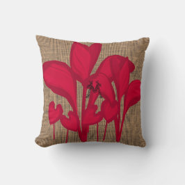 Pop Banana Foliage Rustikale Leinwand Kissen