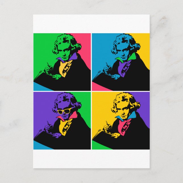 Pop Beethoven Postkarte (Vorderseite)