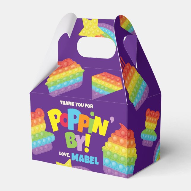 Pop! | Birthday Favor Box Geschenkschachtel (Vorderseite)