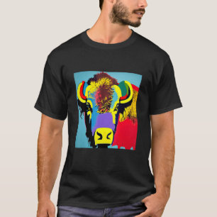 Pop Bison Fun Niedlich Trendsetter für Damen und H T-Shirt