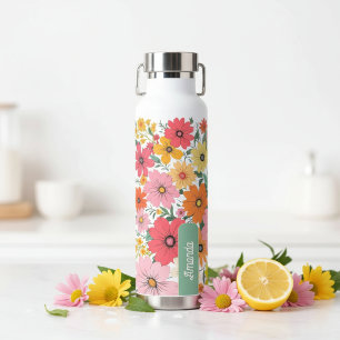 Pop-Bloom-Muster Trinkflasche