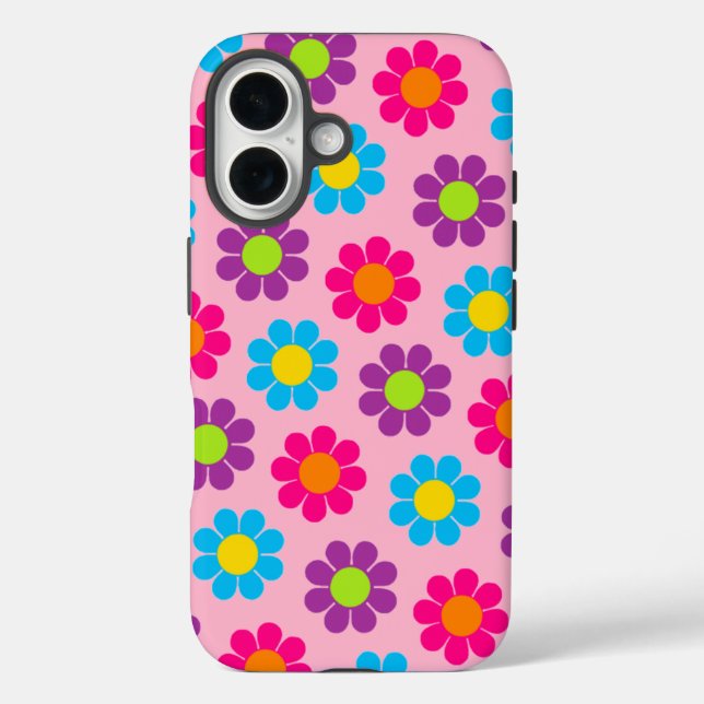 Pop Blume Power Case-Mate iPhone Hülle (Rückseite)