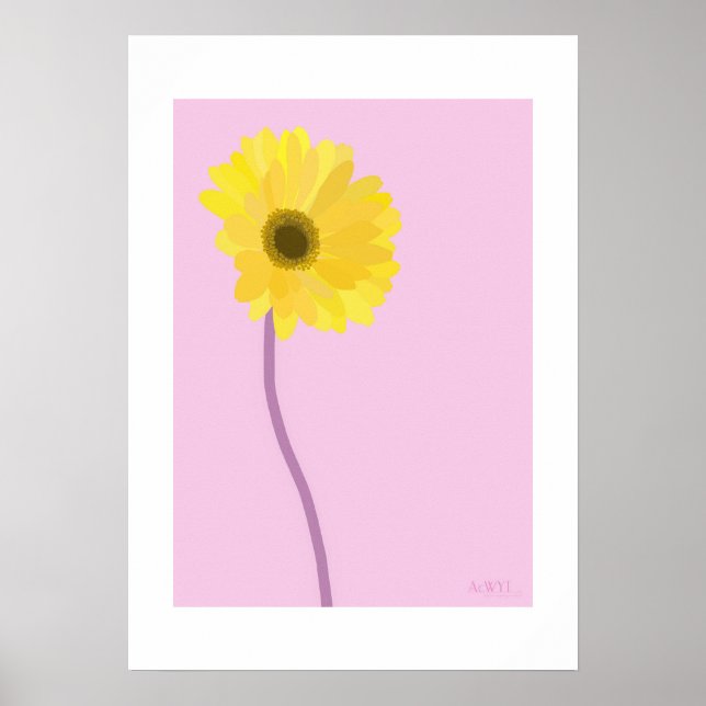 POP Botanical Art - Gerbera Poster (Vorne)