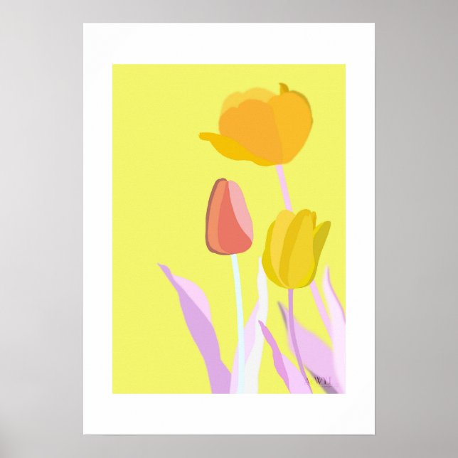 POP Botanical Art - Tulip Poster (Vorne)
