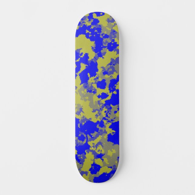 Pop Camo Kunst Skateboard (Vorderseite)