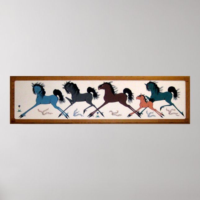 Pop Chalee Horse Mural Poster (Vorne)