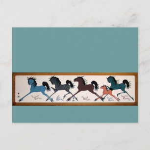 Pop Chalee Horse Mural Postkarte