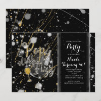 POP CLINK FIZZ Champagne Party Einladungen