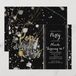 POP CLINK FIZZ Champagne Party Einladungen