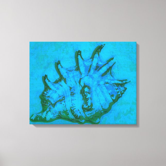 Pop Conch Leinwanddruck (Vorderseite)