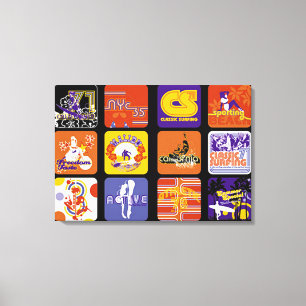 Pop Culture Sports Movement Leinwanddruck