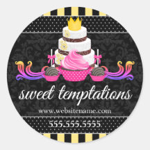 Pop Cupcake Kuchen Bäckerei Box Siegel