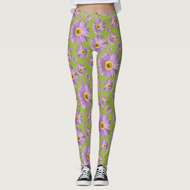 Pop Daisy Lila Leggings (Vorderseite)