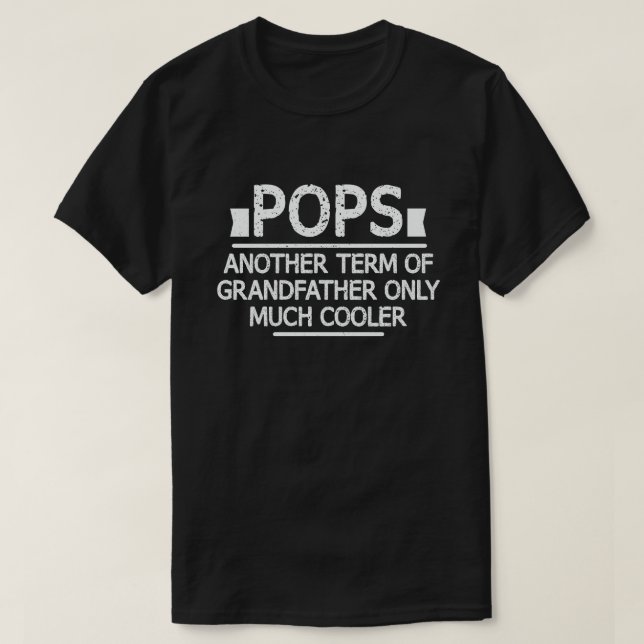 Pop Definition Funny bedeutet Cooles Opa-Geschenk  T-Shirt (Design vorne)