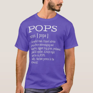 Pop Definition Großvater-Väter-TagesgeschenkeMänne T-Shirt