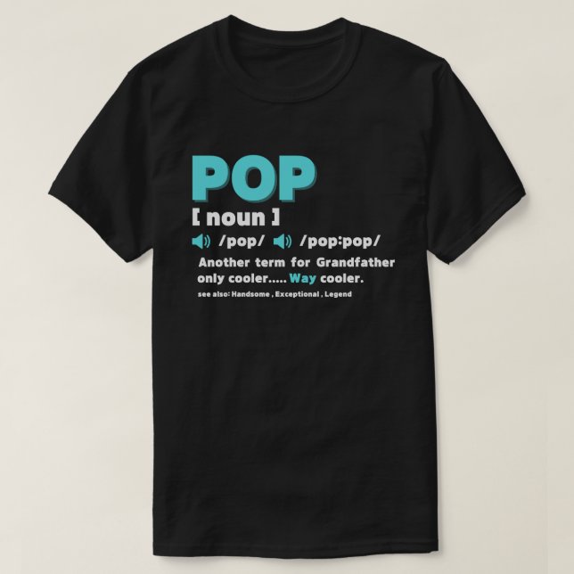 POP Definition Wörterbucheintrag - Ein anderer Beg T-Shirt (Design vorne)
