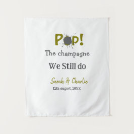 Pop den Champagner machen wir immer noch goldgraue Wandteppich