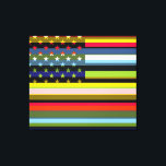 Pop der amerikanischen Flagge Art. 6 Leinwanddruck<br><div class="desc">American Flag Pop Art. Design ist auf anderen Produkten erhältlich.</div>
