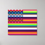 Pop der amerikanischen Flagge Art. 7 Leinwanddruck<br><div class="desc">American Flag Pop Art. Design ist auf anderen Produkten erhältlich.</div>