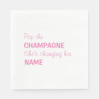 Pop der Champagner Bridal Cocktail-Servietten - ro Serviette