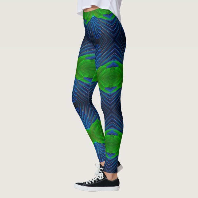 Pop der Farbe: Fashion-forward-Bänder Leggings (Links)