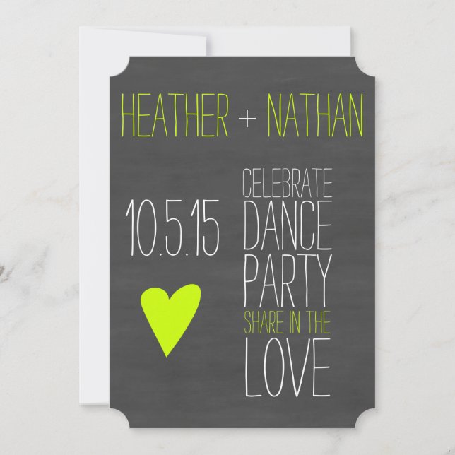 Pop der Farbtafel Save the Date (Vorderseite)