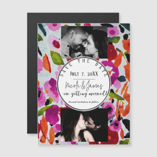 Pop der fett gefärbten, farblosen Wasserfarbe Save Magnetkarte