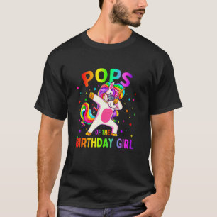 Pop der Geburtstagsparty Girl Dabbing Unicorn T-Shirt