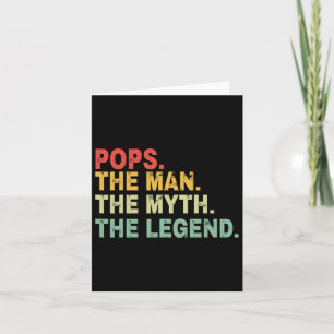 Pop Der Mann der Mythos Der legendäre Väter Tag Ge Karte