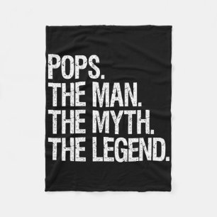 Pop Der Mann Der Mythos der Legende lustige Vater Fleecedecke