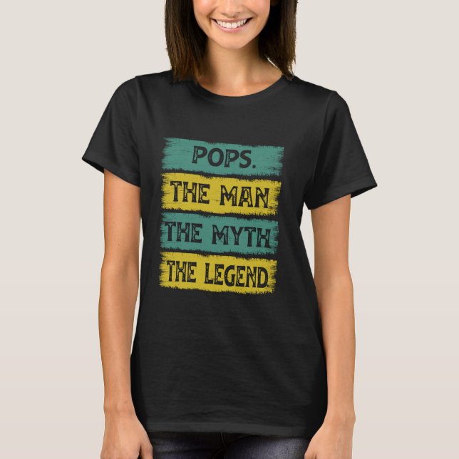 Pop Der Mann der Mythos der Legende T-Shirt (Vorderseite)