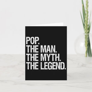 Pop Der Mann der Mythos Die Legende Funny Vathers Karte