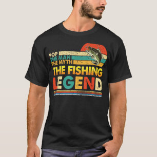 Pop Der Mensch Myth Fishing Legend Vinta T-Shirt