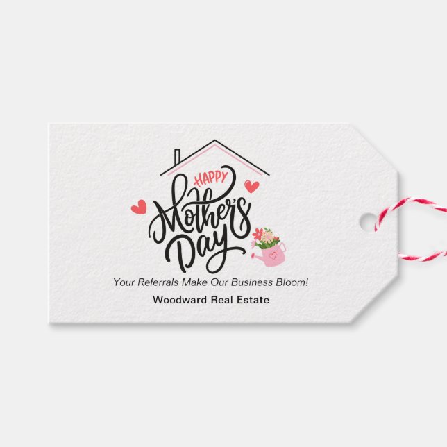 Pop der Mutter durch | Realtor Vielen Dank Referen Geschenkanhänger (Vorderseite (Horizontal))