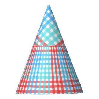 Pop der Rakete, klein, Kariert Partyhütchen