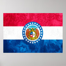 Pop der Staatsflagge in Missouri Art
