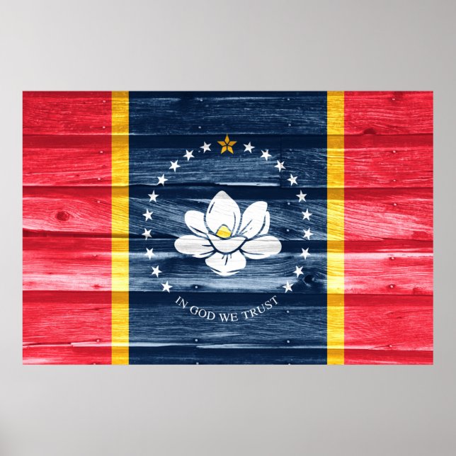 Pop der Staatsflagge Poster (Vorne)