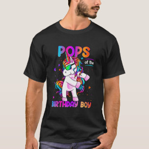 Pop des Geburtstagsjungen Dabbing Einhorn-Party 1 T-Shirt