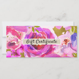 Pop des Geschenkgutscheins "Rosa Lila Gold"