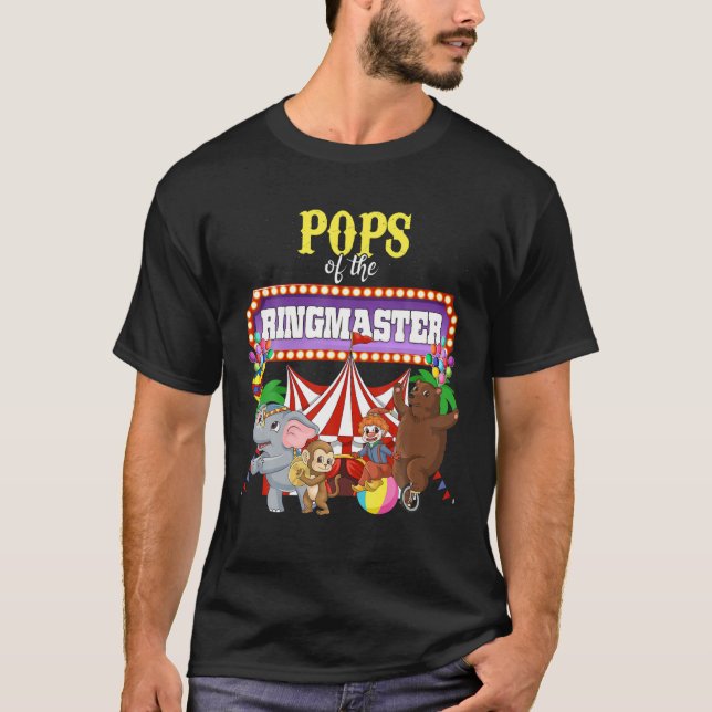 Pop des Ringmaster-Kids-Circus-Party T-Shirt (Vorderseite)